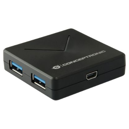 Imagem de Hub USB3.0 4 Portas Conceptronic HUBBIES02B Preto