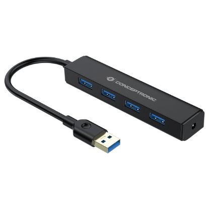 Imagem de Hub USB3.0 4 Portas Conceptronic C4PUSB3 Preto