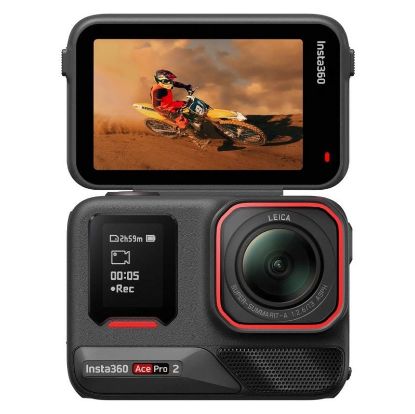 Imagem de Câmara Video Insta360 Ace Pro 2 Pack 2 Baterías 8K WiFi 180 Preta