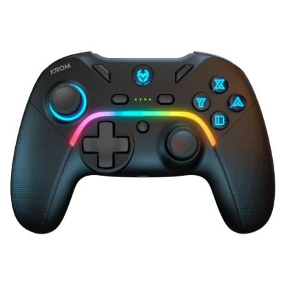Imagem de GamePad NOX Krom Kayros Wireless RGB Preto (PC/Switch/iOS/Android)
