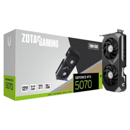 Imagem de Placa Gráfica ZOTAC GeForce RTX 5070 TWIN EDGE 12GB DLSS4