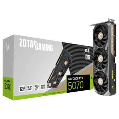 Imagem de Placa Gráfica ZOTAC GeForce RTX 5070 SOLID OC 12GB DLSS4