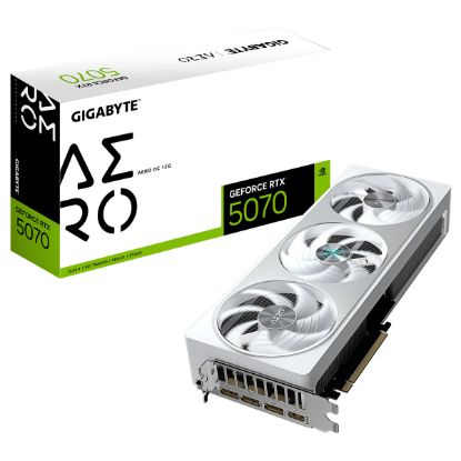 Imagem de Placa Gráfica Gigabyte GeForce RTX 5070 AERO OC 12GB DLSS4