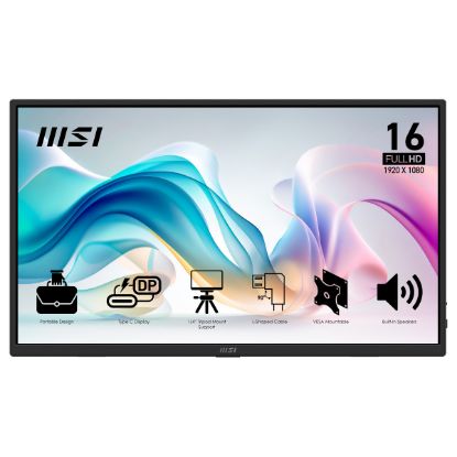 Imagem de Monitor Portátil MSI 15.6" PRO MP165 E6 IPS FHD 16:9 USB Type-C (4ms)