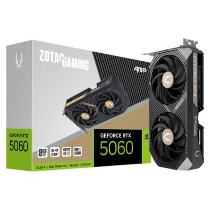 Imagem de Placa Gráfica ZOTAC GeForce RTX 5060 AMP 8GB DLSS4