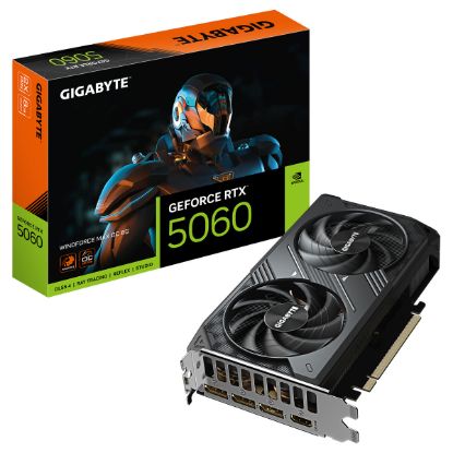 Imagem de Placa Gráfica Gigabyte GeForce RTX 5060 WINDFORCE MAX OC 8GB DLSS4