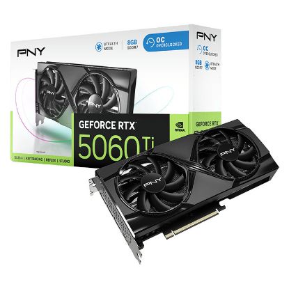 Imagem de Placa Gráfica PNY GeForce RTX 5060 Ti Gaming Dual Fan OC 8GB DLSS4