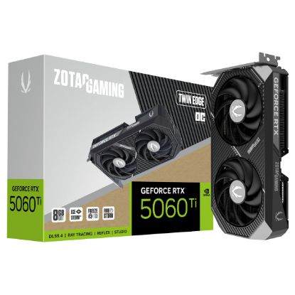 Imagem de Placa Gráfica ZOTAC GeForce RTX 5060 Ti TWIN EDGE OC 8GB DLSS4