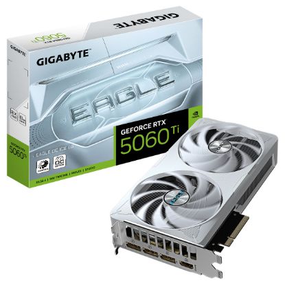 Imagem de Placa Gráfica Gigabyte GeForce RTX 5060 Ti EAGLE OC ICE 8GB DLSS4