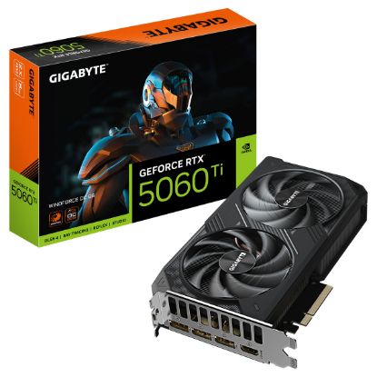 Imagem de Placa Gráfica Gigabyte GeForce RTX 5060 Ti WINDFORCE OC 8GB DLSS4