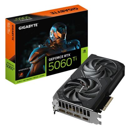 Imagem de Placa Gráfica Gigabyte GeForce RTX 5060 Ti WINDFORCE 8GB DLSS4