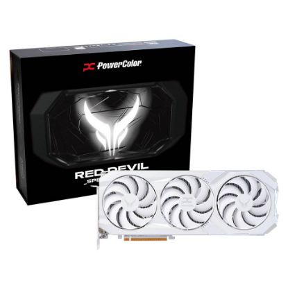 Imagem de Placa Gráfica Powercolor Radeon RX 9070 XT Red Devil Spectal White OC 16GB
