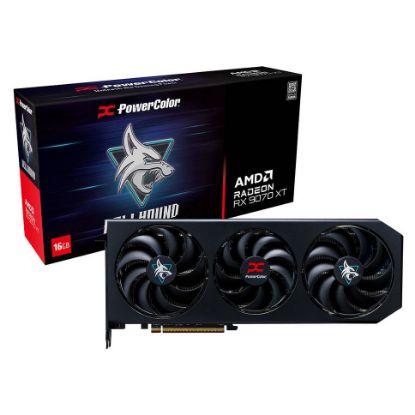 Imagem de Placa Gráfica Powercolor Radeon RX 9070 XT Hellhound OC 16GB