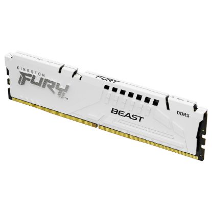 Imagem de Dimm DDR5 16GB Kingston CL36 EXPO 5600MT/s 1Rx8 Fury Beast Branca