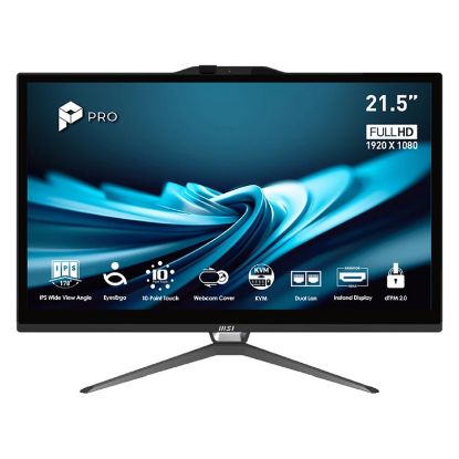 Imagem de Computador MSI AiO Pro AP222T 14M-495EU 21.5" i3 8GB SSD 256GB UHD Graphics W11 Home Preto