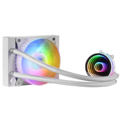Imagem de Cooler CPU Mars Gaming MLONE120 FRGB Infinity Mirror Liquid Branco