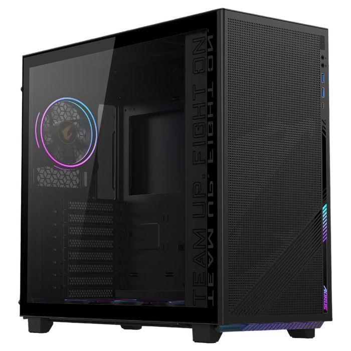 Caixa Gigabyte AORUS AC400 ARGB Preta (ATX) (Vidro Temperado) - Novo Atalho