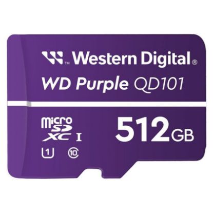 Imagem de MicroSD Western Digital Purple SC QD101 UHS-I 512GB Class10 (U1)