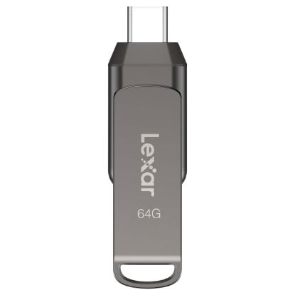 Imagem de Pen Drive Lexar JumpDrive Dual Drive D400 64Gb Type-C/ USB3.1 Prateada