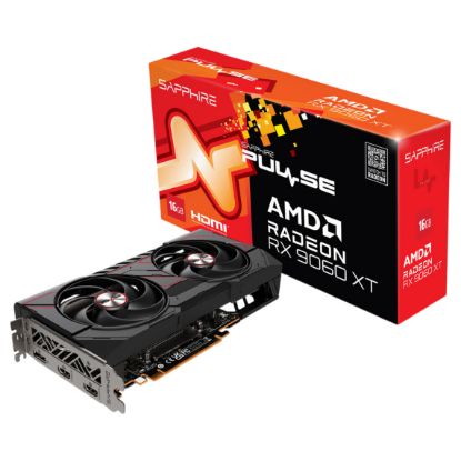 Imagem de Placa Gráfica Sapphire Radeon RX 9060 XT PULSE 16GB