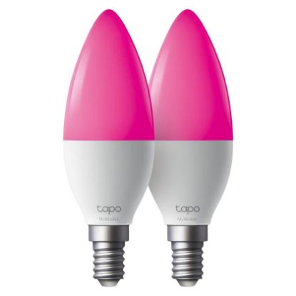 Imagem de Lâmpada TP-Link Inteligente Tapo L430C Wireless LED RGB E14 470lm 2500-6500K (Pack2)