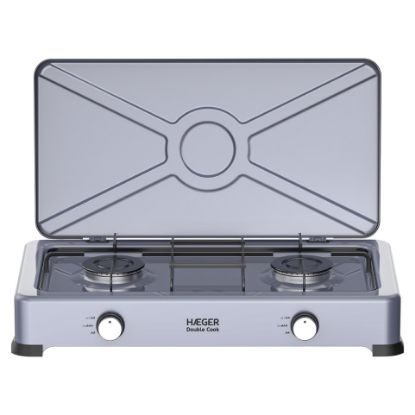 Imagem de Placa Gás Haeger Double Cook 2 Queimadores