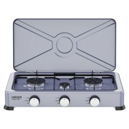 Imagem de Placa Gás Haeger Triple Cook 3 Queimadores