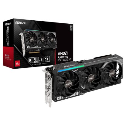Imagem de Placa Gráfica ASRock Radeon RX 9070 XT Challenger 16GB