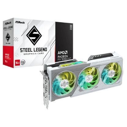 Imagem de Placa Gráfica ASRock Radeon RX 9060 XT Steel Legend OC 16GB
