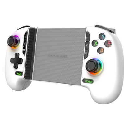 Imagem de GamePad p/ Smartphone Android Mars Gaming MGPXPROW RGB Branco (PC/PS4/Switch/Android)
