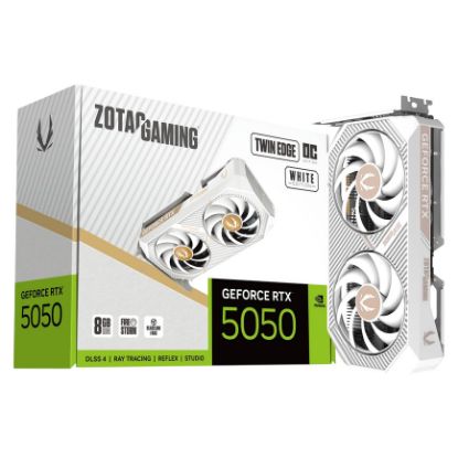 Imagem de Placa Gráfica ZOTAC GeForce RTX 5050 TWIN EDGE OC WHITE 8GB DLSS4