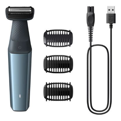 Imagem de Aparador de Corpo Philips Bodygroom Series 3000 BG3027/05 Preto/ Azul