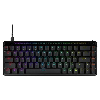 Imagem de Teclado Asus ROG Falchion Ace HFX 65% USB Mecânico RGB - Switch HFX Magnetic (US) Preto