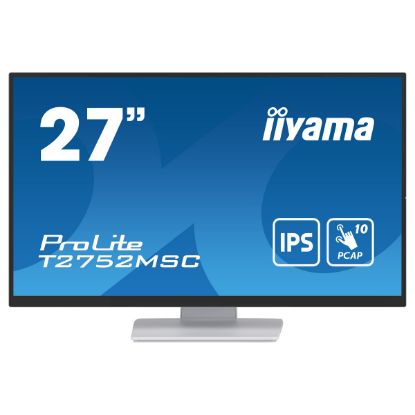 Imagem de Monitor iiyama 27" ProLite T2752MSC-B1 IPS FHD 16:9 60Hz Touch (5ms) Branco