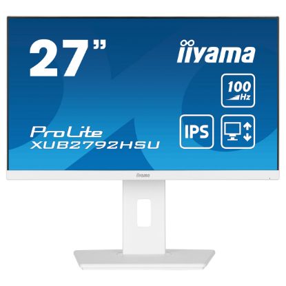 Imagem de Monitor iiyama 27" ProLite XUB2792HSU-W6 IPS FHD 16:9 100Hz Adaptive Sync (0.4ms) Branco