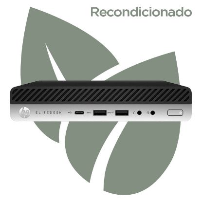 Imagem de Computador Recondicionado HP EliteDesk 800 G5 MiniPC i5 16GB SSD 240GB UHD Graphics 630 W11 Pro Preto