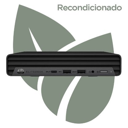 Imagem de Computador Recondicionado HP EliteDesk 800 G6 MiniPC i5 16GB SSD 240GB UHD Graphics 630 W11 Pro Preto