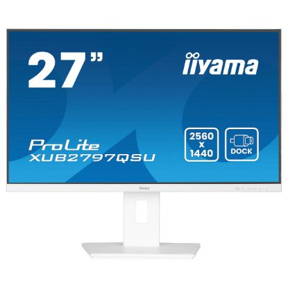 Imagem de Monitor iiyama 27" ProLite XUB2797QSU-W2 IPS QHD 16:9 100Hz Adaptive Sync (1ms) Branco