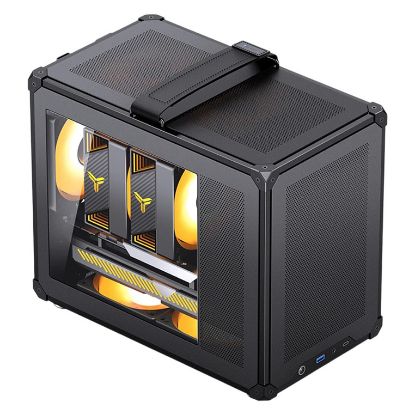 Imagem de Caixa Jonsbo C6 Max Preta (Micro-ATX) (Vidro Temperado)