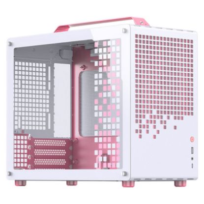 Imagem de Caixa Jonsbo Z20 Branca/Rosa (Micro-ATX) (Vidro Temperado)