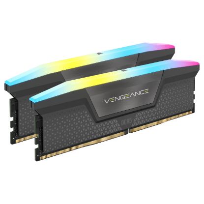 Imagem de Dimm DDR5 Pack 2x 8GB (16GB) Corsair CL40 EXPO 5600Mhz Vengeance RGB Cinza