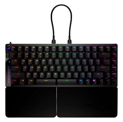 Imagem de Teclado Asus ROG Falcata 75% Compact Wireless/Bluetooth/USB Mecânico RGB - Switch HFX V2 (US) Preto