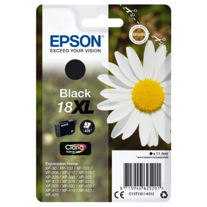 Imagem de Tinteiro Epson 18 XL Preto - T1811
