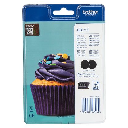 Imagem de Tinteiro Brother LC123BK Preto