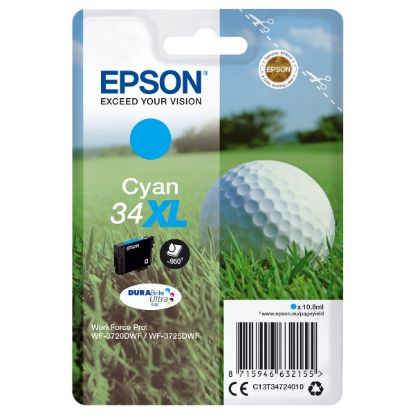 Imagem de Tinteiro Epson 34 XL Ciano - T3472
