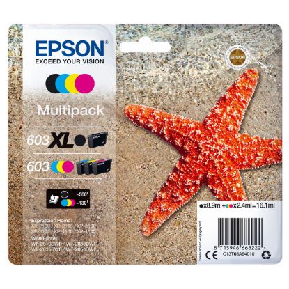 Imagem de Tinteiro Epson 603 Multipack Preto XL + 3 Cores