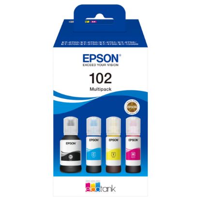 Imagem de Tanque de Tinta Epson 102 Multipack 4 Cores (EcoTank)