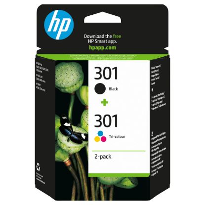Imagem de Tinteiro HP 301 Pack 4 Cores - N9J72AE