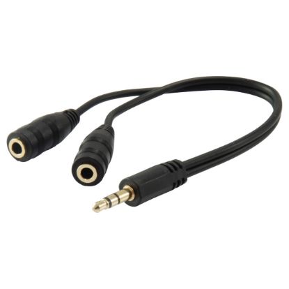 Imagem de Cabo Adaptador Audio 3.5mm p/ Dual 3.5mm Equip M/F (Splitter)