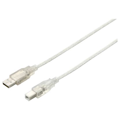 Imagem de Cabo USB2.0 TipoA-B Equip Transparente - 1Mtr